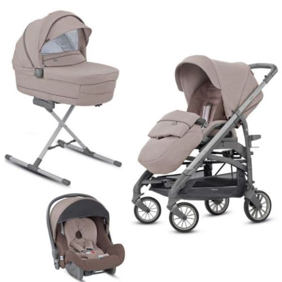 Πολυκαρότσι Inglesina Trilogy System Quattro Alpaca Beige-σκελετός City titanium/slate στο Bebe Maison