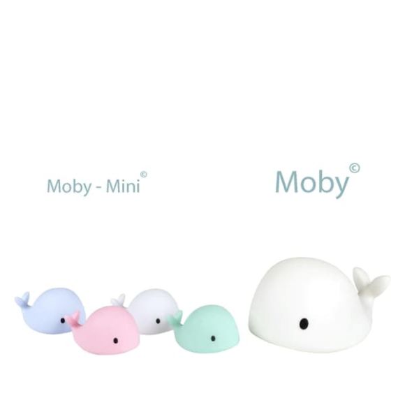 Flow Φωτιστικό νυχτός φάλαινα Moby mini (γαλάζιο) στο Bebe Maison