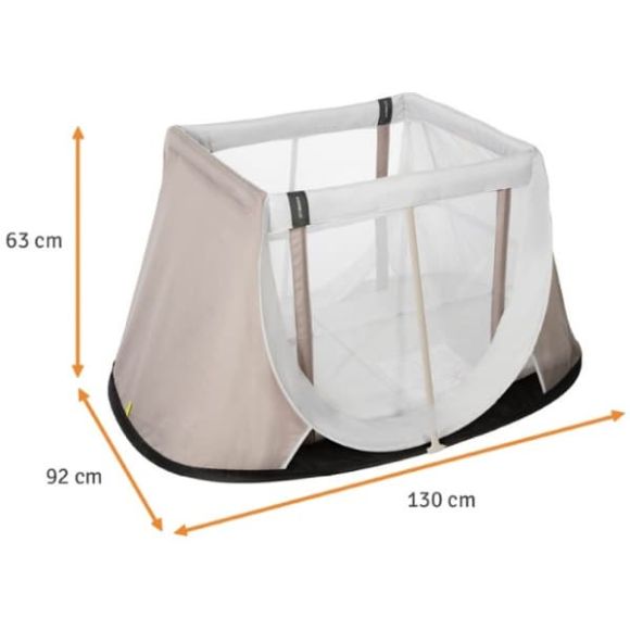 AeroMoov Instant Travel Cot Αναδιπλούμενο παρκοκρέβατο Μαύρο - Γκρι στο Bebe Maison