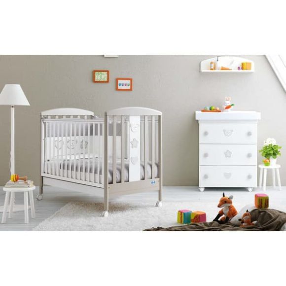 Ολοκληρωμένο βρεφικό δωμάτιο Pali Birillo white/warm grey στο Bebe Maison