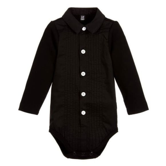 Παιδικό κορμάκι πουκάμισο The Tiny Universe “The Tiny body Tuxedo” All Black στο Bebe Maison