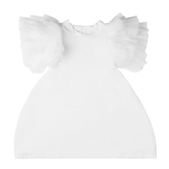 Παιδικό φόρεμα The Tiny Universe “The Tiny Wings Dress” White στο Bebe Maison