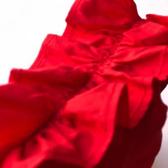 Παιδικό φόρεμα The Tiny Universe “Snake Shoulder Dress” Sharp Red στο Bebe Maison