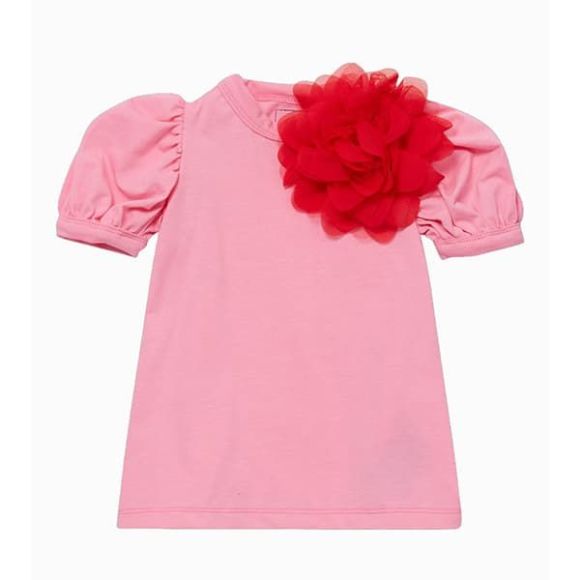 Παιδικό φόρεμα The Tiny Universe “Tiny Flower” Pink & Red στο Bebe Maison