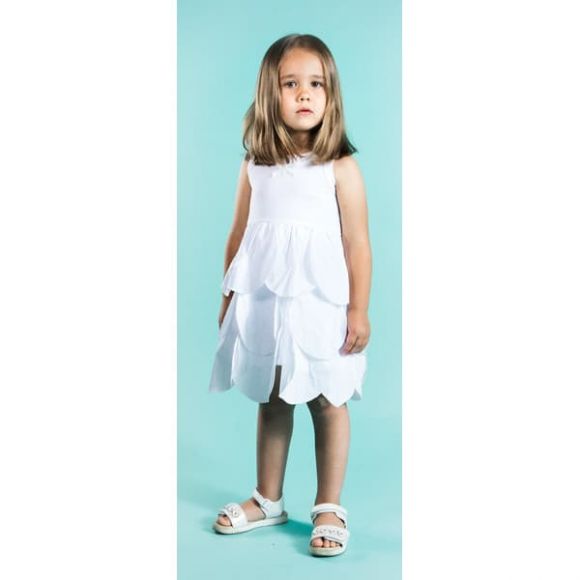 Παιδικό φόρεμα The Tiny Universe “The Tiny Circles Dress” Off -White στο Bebe Maison