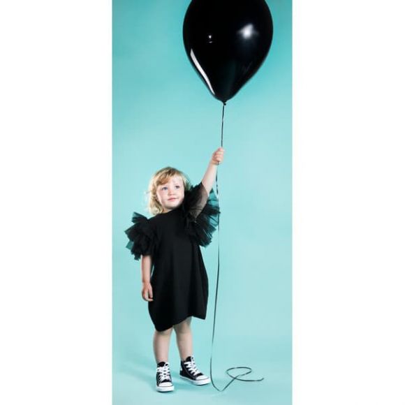 Παιδικό φόρεμα The Tiny Universe “The Tiny Wings Dress” Black στο Bebe Maison