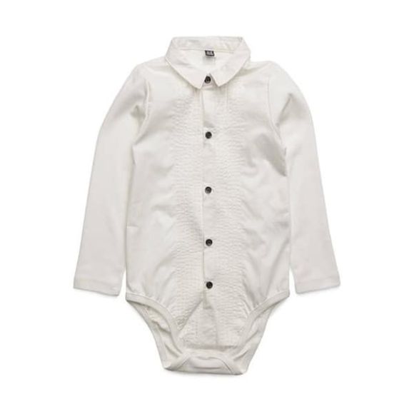 Παιδικό κορμάκι πουκάμισο The Tiny Universe “The Tiny body Tuxedo” Off-White στο Bebe Maison