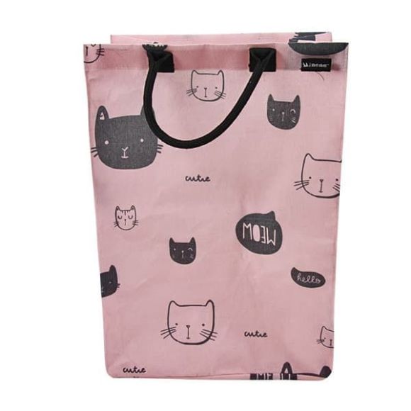 Minene Pink Cat of Solutions Basket στο Bebe Maison