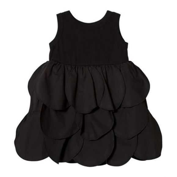 Παιδικό φόρεμα The Tiny Universe “The Tiny Circles Dress” All Black στο Bebe Maison