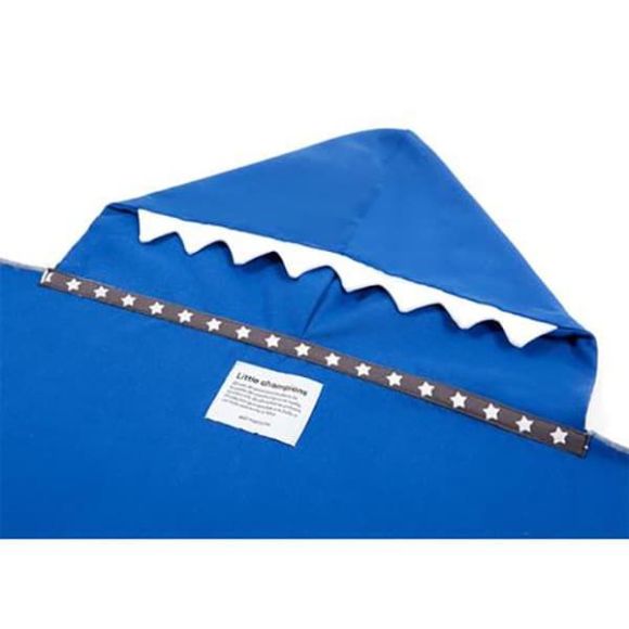 Little Champions πόντσο πετσέτα Microfiber Light Blue Shark στο Bebe Maison