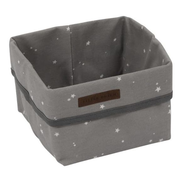 LITTLE DUTCH Καλάθι αλλαξιέρας μικρό Little Stars Grey στο Bebe Maison