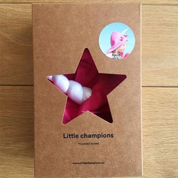 Little Champions Πόντσο πετσέτα Microfiber Pink Unicorn στο Bebe Maison