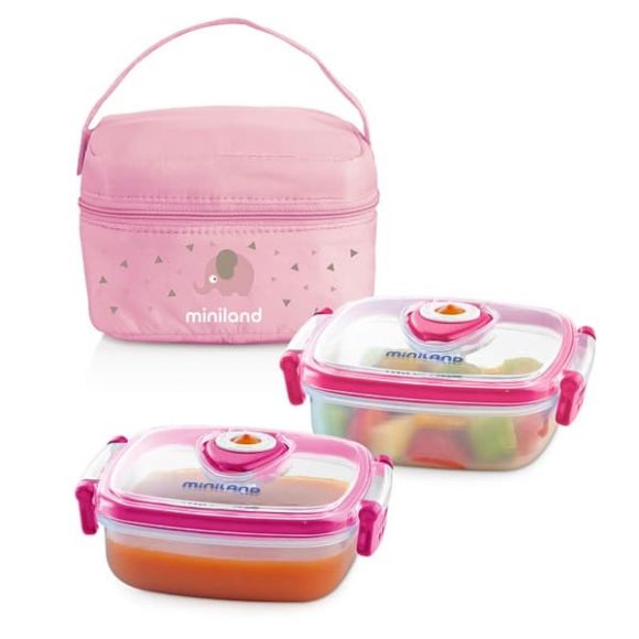 Ισοθερμική θήκη Miniland Pack 2 Go Hermifresh Rose στο Bebe Maison