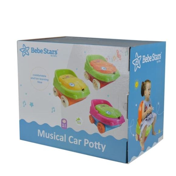 Γιογιό Κάθισμα Bebe Stars Musical Car Πορτοκαλί-Κόκκινο 73-176 στο Bebe Maison