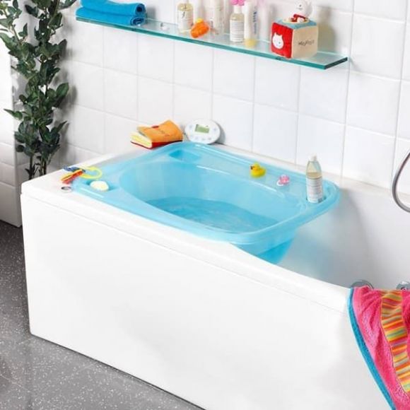 Μπανιέρα τετράγωνη Baby Bath X-treme Baby σιέλ στο Bebe Maison