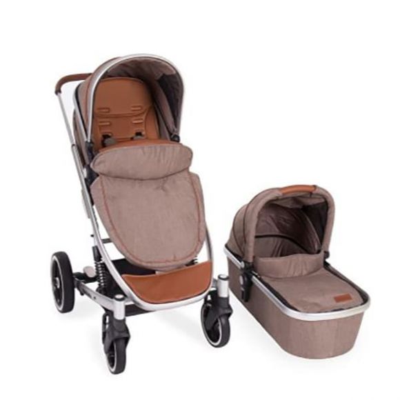 Πολυκαρότσι Kikka boo 2 σε 1 Divaina Dark Beige Melange στο Bebe Maison