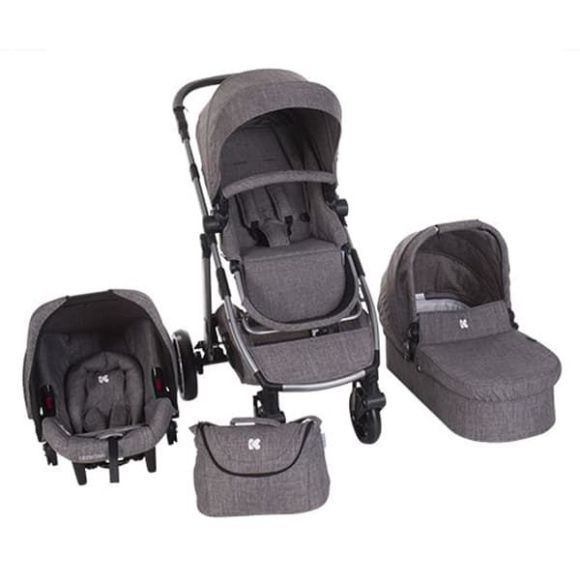 Πολυκαρότσι 3 σε 1 Kikka Boo Ugo Dark Grey Melange στο Bebe Maison