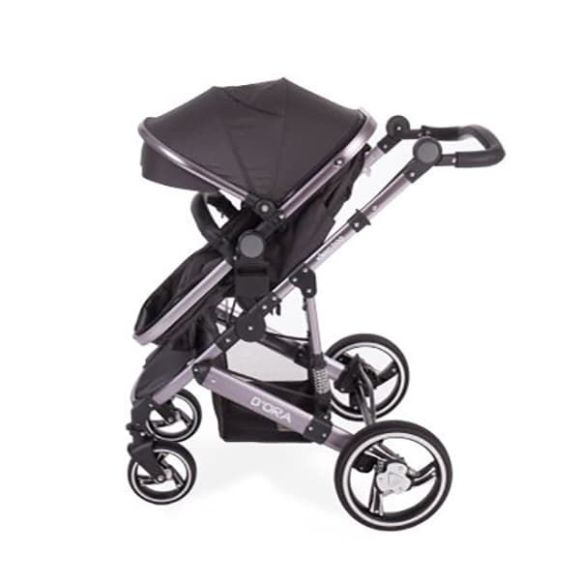 Πολυκαρότσι Kikka Boo 2 σε 1 Dora Dark Grey στο Bebe Maison