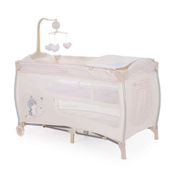 Διώροφο παρκοκρέβατο Kikka Boo Dolce Sonno Beige Birdy στο Bebe Maison