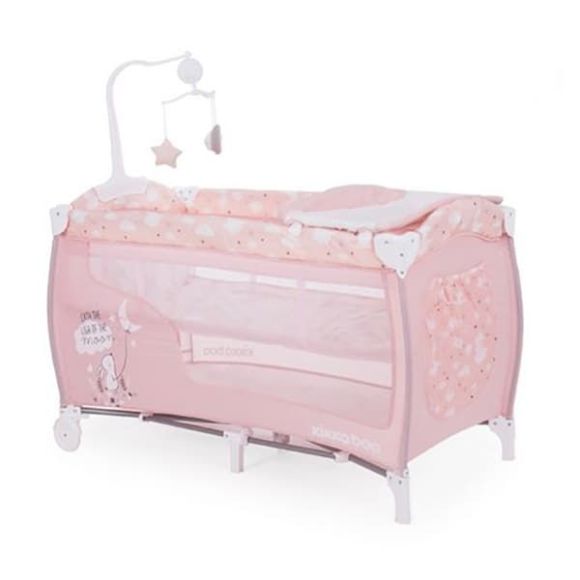 Παρκοκρέβατο 2 ορόφων Kikka Boo Dolce Sonno Pink Rabbits στο Bebe Maison