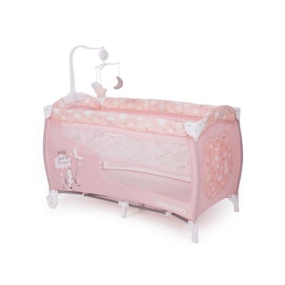 Παρκοκρέβατο 2 ορόφων Kikka Boo Dolce Sonno Pink Rabbits στο Bebe Maison