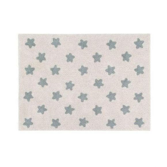 Παιδικό χαλί Lorena Canals Stars Natural Vintage Blue 160x120 στο Bebe Maison