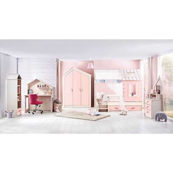 Chest of drawers Bebe Stars Pink House 425-17 στο Bebe Maison