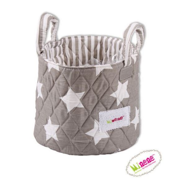 Minene Basket Gray Stars 1238 στο Bebe Maison