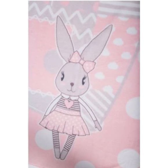 Κουβέρτα βελουτέ κρεβατιού Kikka Boo Rabbits Pink στο Bebe Maison