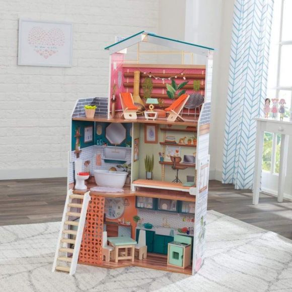 KidKraft Κουκλόσπιτο Marlow Περιλαμβάνει έπιπλα & αξεσουάρ στο Bebe Maison