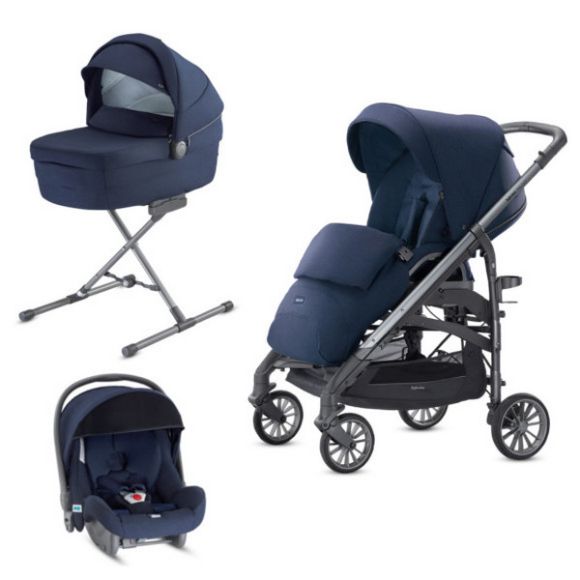 Πολυκαρότσι Inglesina Trilogy System Quattro Sailor Blue σκελετός titanium/slate στο Bebe Maison