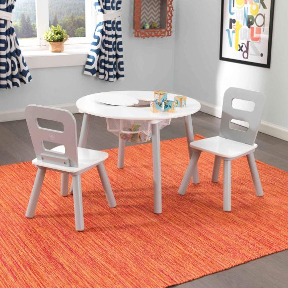 Kidkraft table with 2 chairs (gray-white) στο Bebe Maison