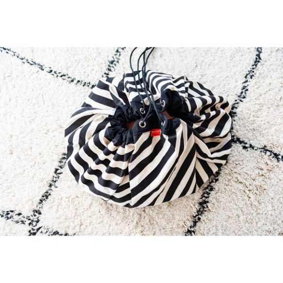 Play & Go Στρώμα παιχνιδιού - τσάντα 2 σε 1 Stripes Black στο Bebe Maison