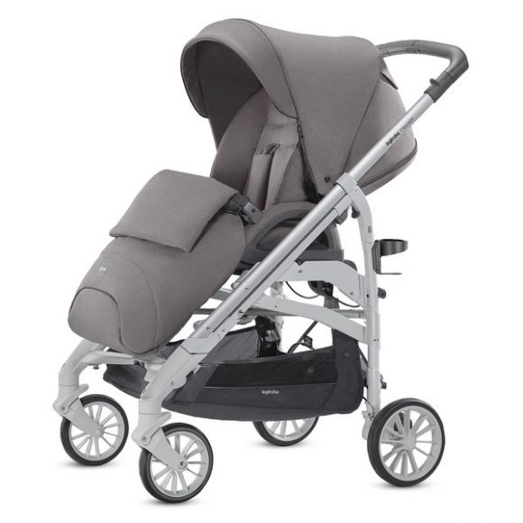 Πολυκαρότσι Inglesina Trilogy System Quattro Stone Grey σκελετός silver/white στο Bebe Maison