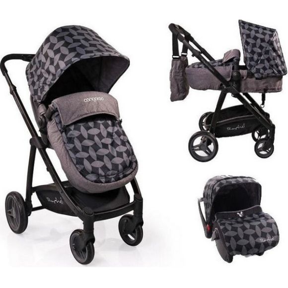 Πολυκαρότσι Cangaroo Rachel 3  σε 1 Grey Leaves στο Bebe Maison