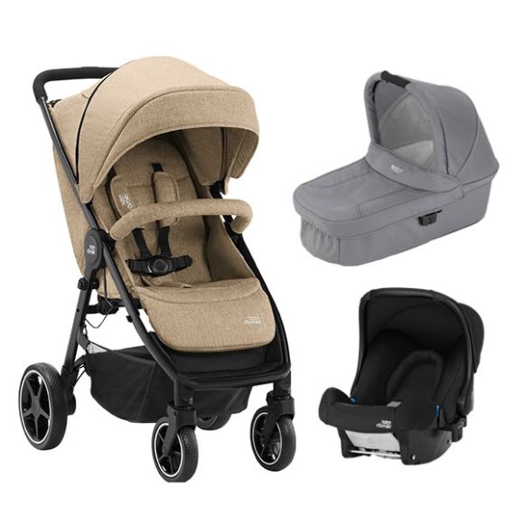 Πολυκαρότσι Britax Romer B-Agile M Linen Beige 3 σε 1 στο Bebe Maison