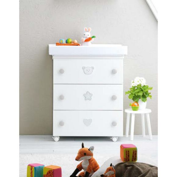 Complete baby room Pali Birillo white / warm gray στο Bebe Maison