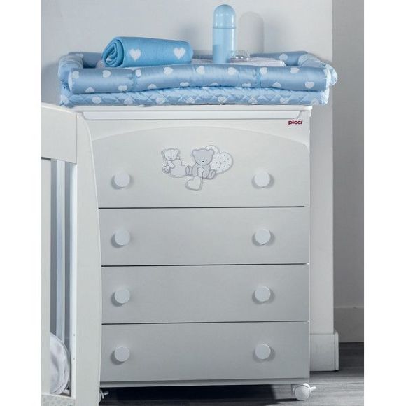 Picci chest of drawers with 4 drawers Amelie bianco 47.5 x 75 x 93 cm στο Bebe Maison