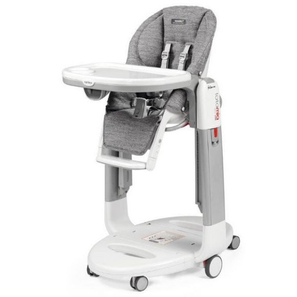 Καρέκλα φαγητού Peg Perego Tatamia Follow me χρώμα Wonder Grey (Nanotechnology Fabric) με δώρο μαξιλαράκι baby cushion στο Bebe Maison