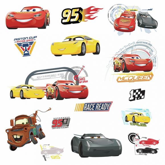 Αυτοκόλλητα τοίχου RoomMates Cars 3 στο Bebe Maison