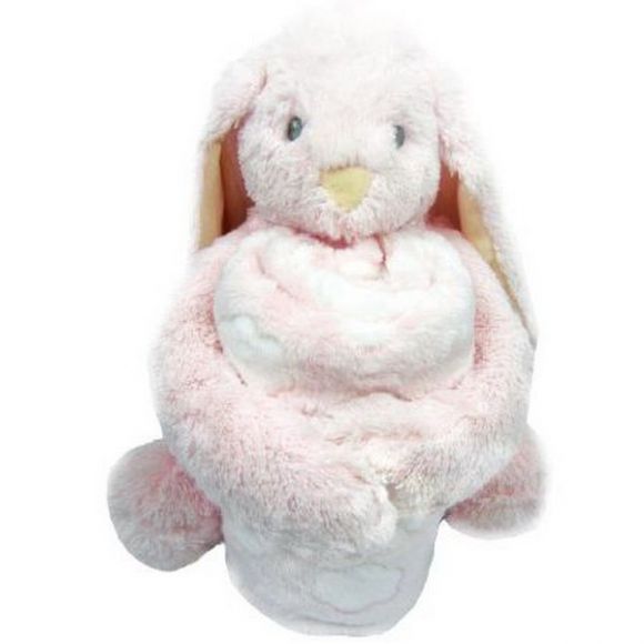 Κουβέρτα fleece αγκαλιάς Kikka Boo Set Toy and Blanket Bunny στο Bebe Maison