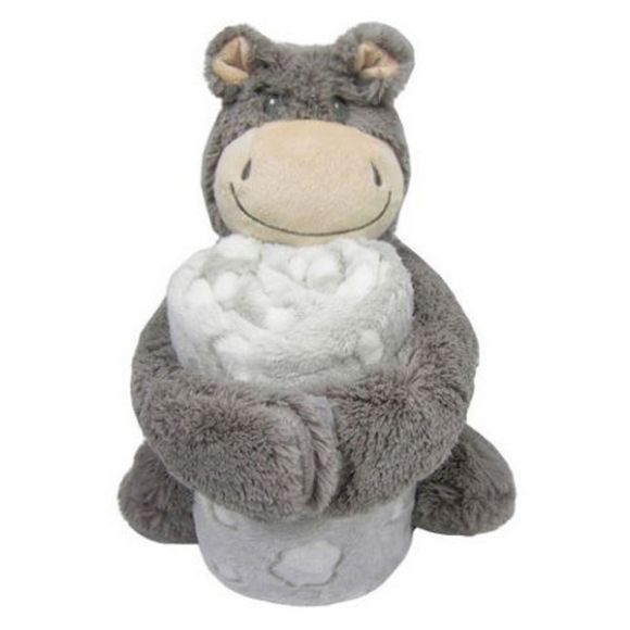 Κουβέρτα fleece αγκαλιάς Kikka Boo Set Toy and Blanket Hippo στο Bebe Maison