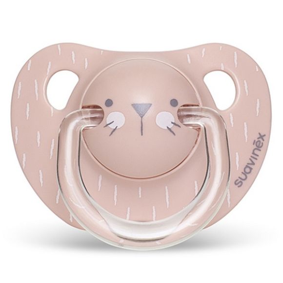 Ανατομική πιπίλα σιλικόνης Suavinex Evo Hygge Whiskers Pink 6-18μ στο Bebe Maison