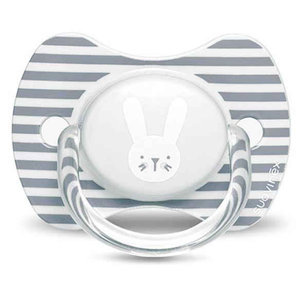 Φυσιολογική πιπίλα σιλικόνης Suavinex Physio Hygge Rabbit Grey 6-18μ στο Bebe Maison