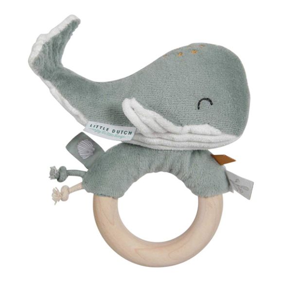 Wharder fabric with Little Dutch Ocean Mint Ring στο Bebe Maison