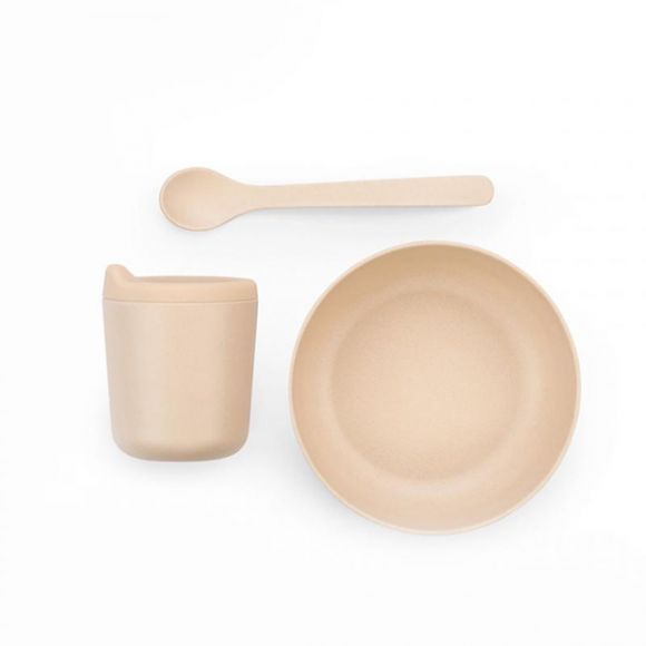 Bamboo σετ βρεφικού ταΐσματος Ekobo ροζ στο Bebe Maison