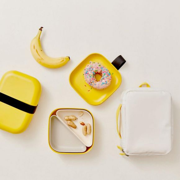 Bamboo δοχείο φαγητού Ekobo Bento κίτρινο στο Bebe Maison