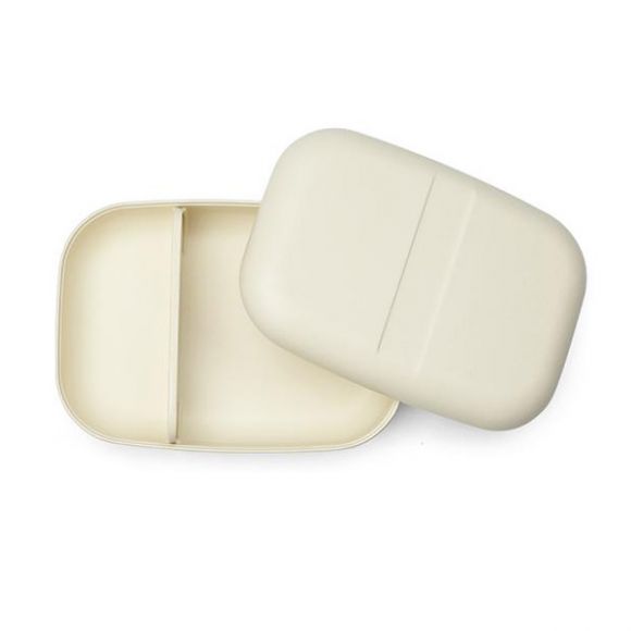 Bamboo δοχείο φαγητού Ekobo Bento ορθογώνιο λευκό στο Bebe Maison