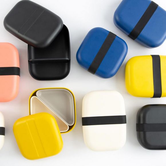Bamboo δοχείο φαγητού Ekobo Bento ορθογώνιο λευκό στο Bebe Maison