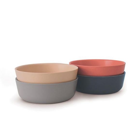 Bamboo σετ 4 πολύχρωμων μπολ Ekobo Scandi στο Bebe Maison